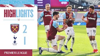 West Ham 21 Tottenham Hotspur  Hammers Move Fourth  Premier League Highlights [upl. by Zaragoza522]