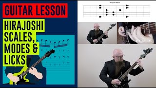 Guitar Lesson Hirajoshi Scales Modes amp Licks [upl. by Eyaj]