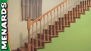 Installing Stair Rails  Menards [upl. by Trutko498]