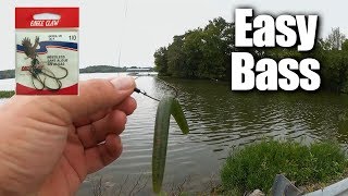 Easy Bass Fishing for ANYONE  Affordable Fishing for Beginners [upl. by Nidnarb]