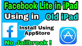 How to install facebook lite in ipad ios  fb lite iPad version [upl. by Alveta]