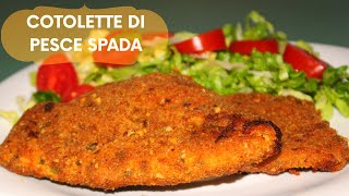 COTOLETTE DI PESCE SPADA AL FORNO  RICETTA FACILE E GUSTOSA [upl. by Rebmetpes]