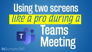 How to present in Microsoft Teams meetings with two monitors [upl. by Nipha]