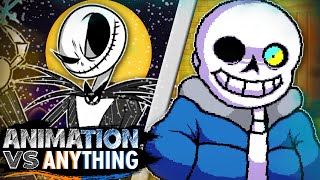 Jack Skellington vs Sans  Rap Battle ANIMATION VS ANYTHING [upl. by Eniledam]