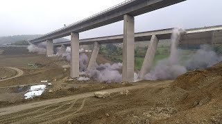 Sprengung Talbrücke Eisern in Siegen am 18102020 [upl. by Schacker]