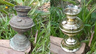 Antique Brass Lantern Restoration [upl. by Bascio270]