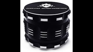 Kozo Best Herb Grinder Upgraded Version Large 4 Piece 25quot Black Aluminium [upl. by Grantham]