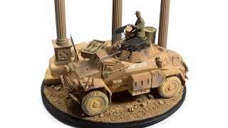 SdKfz222 Leichter Panzerspähwagen Diorama Tamiya 135 [upl. by Nadiya]