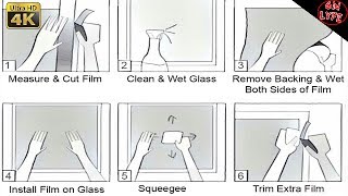 Home Window Tint Installation for Beginners step by step Tutorial DIY [upl. by Carilla457]