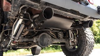 Jeep Wrangler JK Dual Outlet Performance Exhaust by Rough Country [upl. by Gowon828]