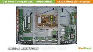 Panasonic LCD TV Repair  TV Wont Turn On  How to Replace Power Supply Board [upl. by Leynad]