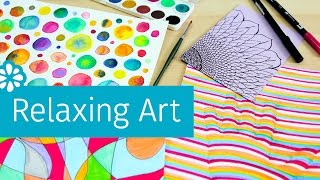 4 Easy Art Projects to Help You Relax amp DeStress  Sea Lemon [upl. by Ihtak427]