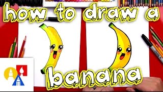 How To Draw Cartoon Banana [upl. by Hitoshi]