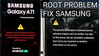 The phone is not Running Samsung s official software fix solution [upl. by Naerad172]