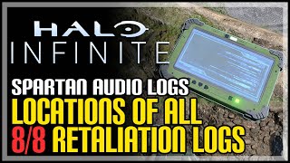 All Retaliation Spartan Audio Log Locations Halo Infinite [upl. by Mervin325]