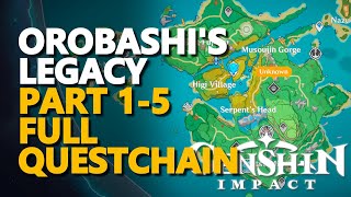 Orobashis Legacy Part V Genshin Impact All Repair the Ward Puzzles [upl. by Feldstein459]