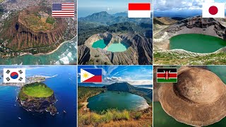 15 MIND BLOWING VOLCANIC CRATERS IN THE WORLD EARTHGENT [upl. by Ycrem]