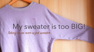 How to Make a Sweater Smaller Tutorial [upl. by Scuram]