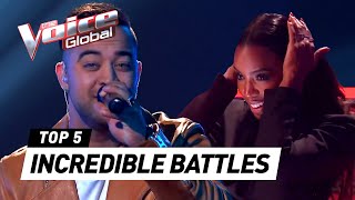 INCREDIBLE BATTLES in The Voice [upl. by Eetsim898]