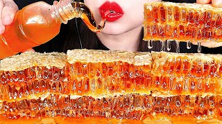 ASMR RAW HONEYCOMB HONEY JELLY 벌집꿀 꿀젤리 먹방 咀嚼音ハチの巣 ハニカム EATING SOUNDS NO TALKING MUKBANG ZOEY ASMR [upl. by Marduk423]