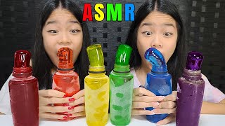 ASMR FROZEN HONEY JELLY  Rainbow Honey Jelly [upl. by Bocock]