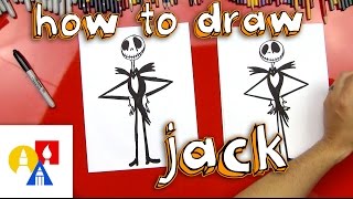 How To Draw Jack Skellington From The Nightmare Before Christmas [upl. by Abad]