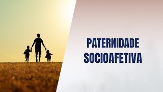 Paternidade socioafetiva [upl. by Anyaj]