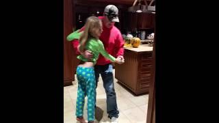 Zoe 11 and JimBob FatherDaughter Kitchen Dance [upl. by Mahau]