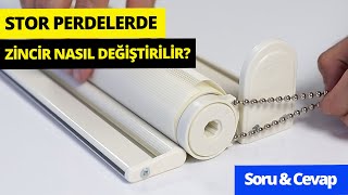 Stor Perde Zinciri Nasıl Değiştirilir  PerdeSiparisicom 0531 245 1714 [upl. by Thaddeus288]