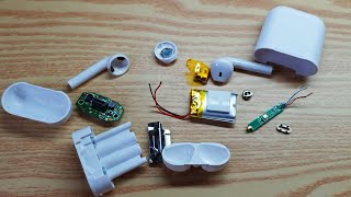 Airpods Teardown Whats inside apple clone wireless headphones [upl. by Quin68]