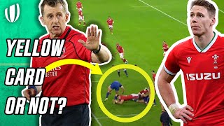 Nigel Owens reacts to France v Wales big refereeing decisions  Whistle Watch [upl. by Odnavres772]