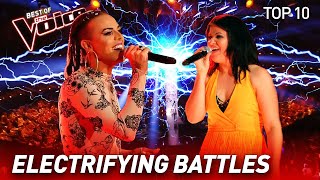 TOP 10  SHOCKING BATTLES in The Voice [upl. by Ahsiea]