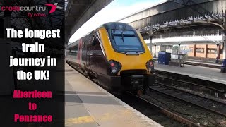 The Longest Train Journey in the UK  Aberdeen to Penzance [upl. by Erodoeht]