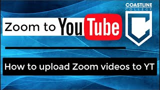 How to Upload Zoom to YouTube [upl. by Fred]