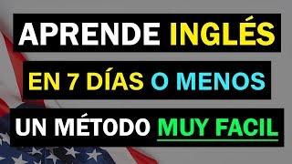 ►CÓMO APRENDER INGLÉS EN 7 DÍAS ✅ FUNCIONA CURSO DE INGLÉS COMPLETO [upl. by De]