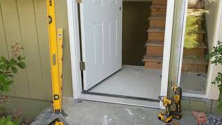 Jeld Wen Front Door Installation  Really crappy products and craftsmanship PART 1 [upl. by Jarvis483]