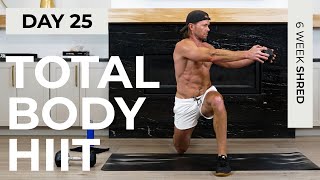 Day 25 45 Min ULTIMATE FULL BODY Dumbbell HIIT Workout  6WS1 [upl. by Eibbed]