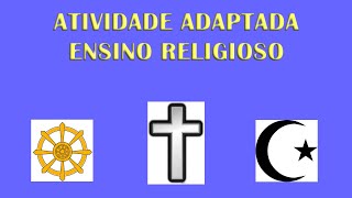 Atividade Adaptada de Ensino Religioso  Símbolos Sagrados [upl. by Deedahs913]