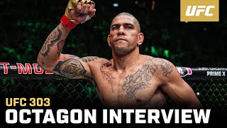 Alex Pereira Octagon Interview  UFC 303 [upl. by Asilav180]