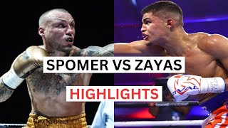 Xander Zayas vs Slawa Spomer Highlights amp Knockouts [upl. by Enovi561]