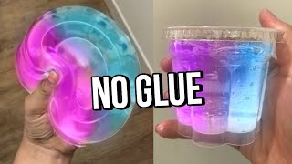 Testing VIRAL NO GLUE SLIMES How to make DIY NO GLUE slimes WATER SLIME amp 1 ingredient slime [upl. by Lisha]