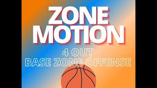 Zone Motion  4 Out Base Zone Offense [upl. by Koerner]