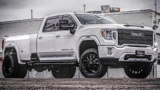 CUSTOM GMC DUALLY  The 2021 Sierra 3500 Denali With FULL Chrome Delete [upl. by Mariejeanne]