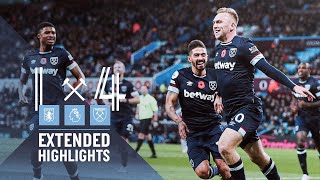 EXTENDED HIGHLIGHTS  ASTON VILLA 14 WEST HAM UNITED [upl. by Barfuss858]