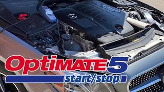 OptiMate 5 START STOP EN How to charge your Mercedes Benz battery [upl. by Eniliuqcaj]