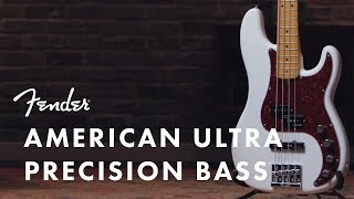 American Ultra Precision Bass  American Ultra Series  Fender [upl. by Jaquelyn]