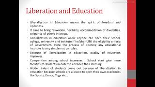 Liberalization Privatization Globalization and its impact on Education [upl. by Alexi]