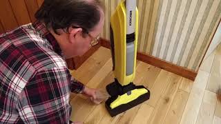 Karcher FC5 Hard Floor Cleaner In Action [upl. by Atirahs]