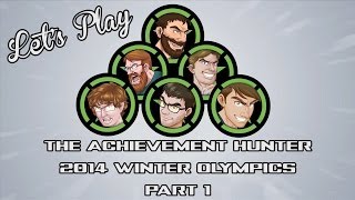 Lets Play  The Achievement Hunter 2014 Winter Olympics Part 1 [upl. by Einiar860]