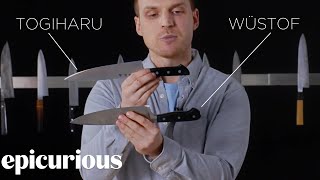 Knifemaker Explains The Difference Between Chefs Knives  Epicurious [upl. by Ainak]